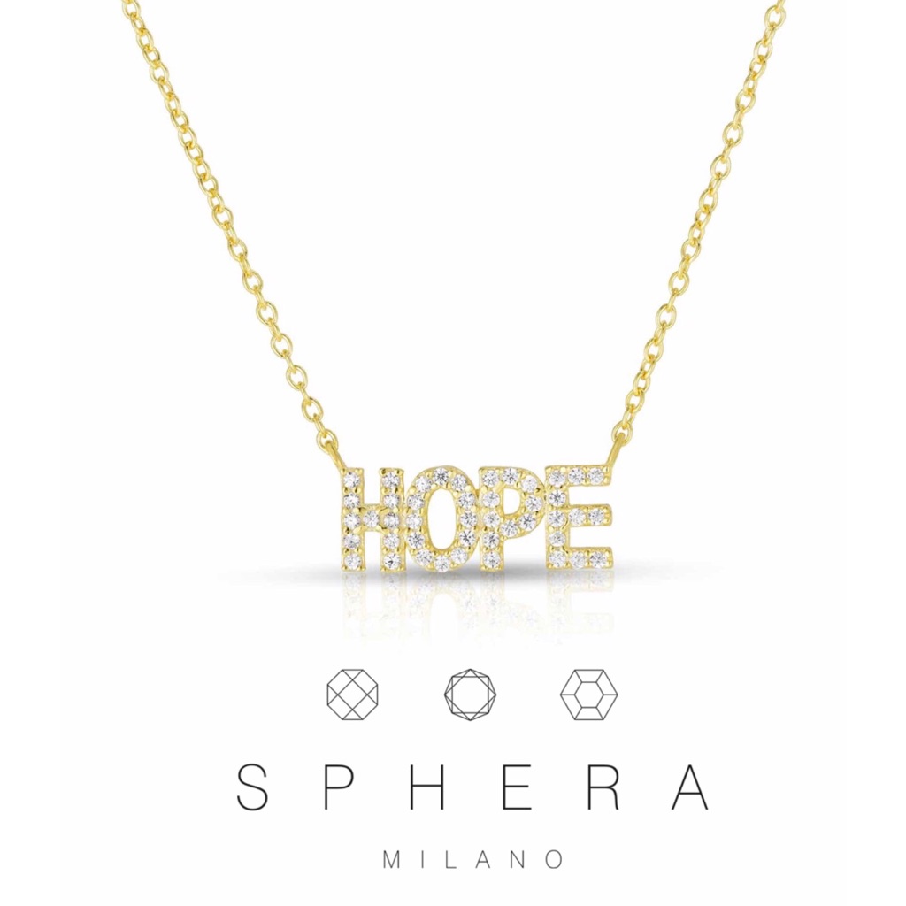 Sphera Milano 14kt Yellow Gold Plated Cz Pendant